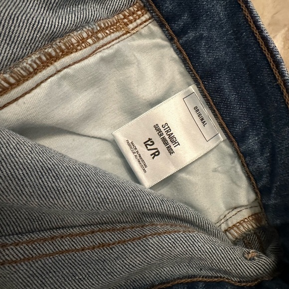 High rise straight leg jeans Express - Picture 4 of 4